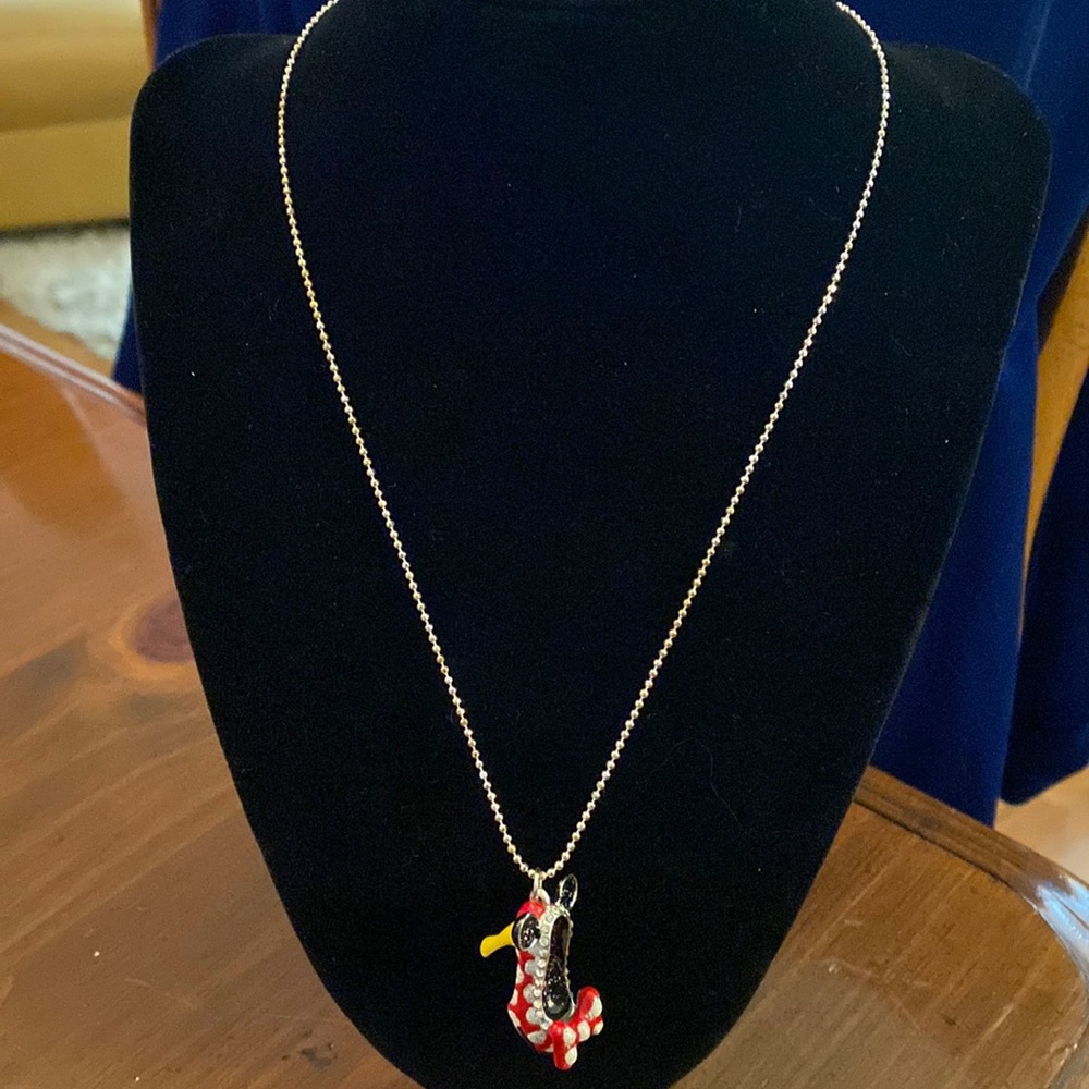 Disney shoe necklace